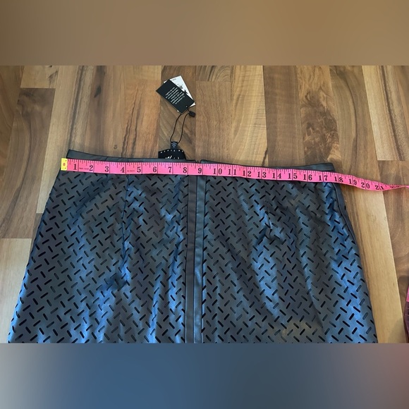 Lord & Taylor Black Laser-Cut Pencil Skirt - Picture 4 of 6